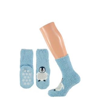 kids kerst sokken giftbox blauw