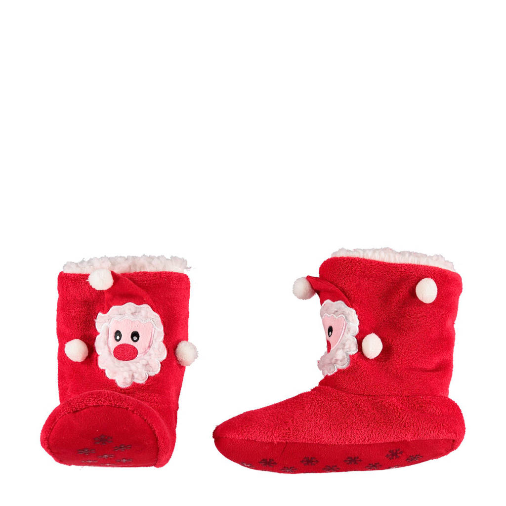 Apollo kids kerst sloffen rood kids, Rood