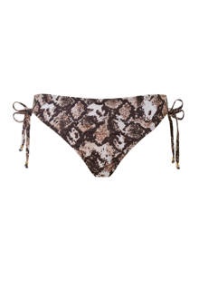 bikinibroekje in een all over print zwart