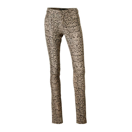 Goosecraft Skinny Fit Leren Broek Met Slangenprint goosecraft kopen in de aanbieding