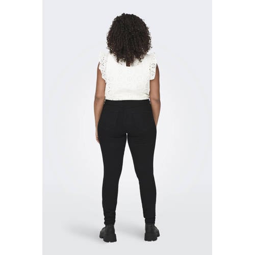 ONLY CARMAKOMA high waist skinny jeans CARSTORM zwart afbeelding