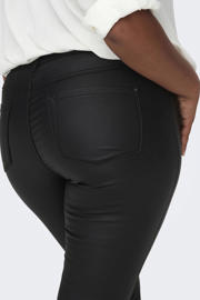 thumbnail: ONLY CARMAKOMA coated skinny broek CARPUNK zwart