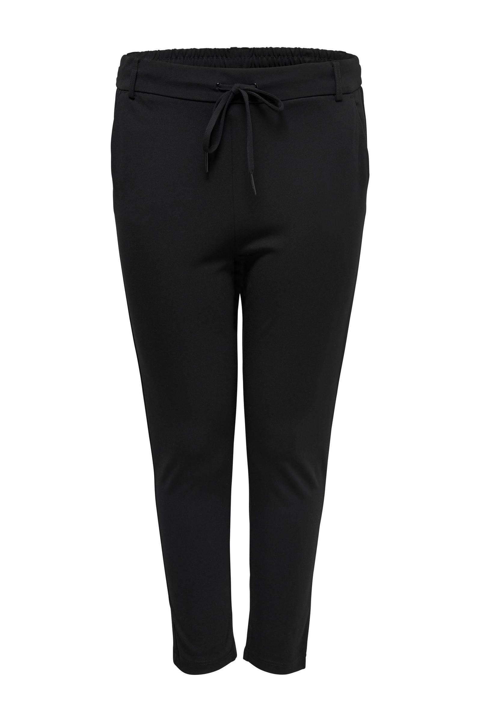 ONLY CARMAKOMA slim fit broek CARGOLDTRASH zwart | wehkamp