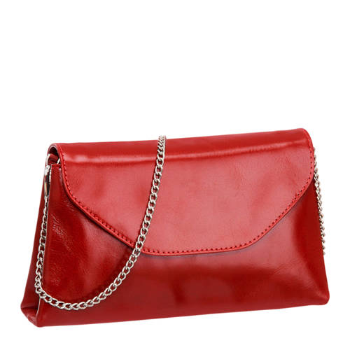 Vanharen 5Th Avenue Leren Enveloppe Tas Rood 5th avenue kopen in de aanbieding
