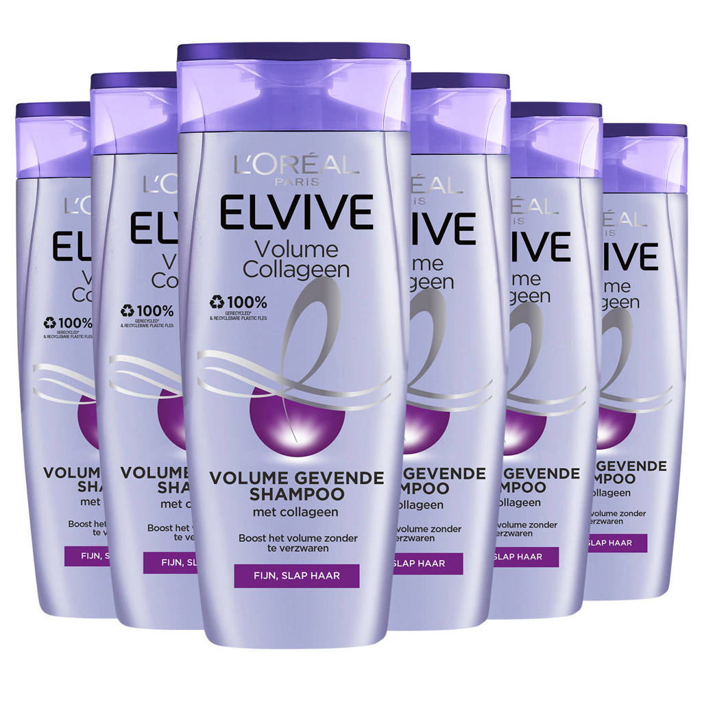 L'Oréal Paris Elvive Volume Collageen shampoo - 6x 200ml multiverpakking