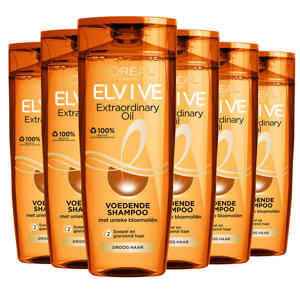 Wehkamp L'Oréal Paris Elvive Extraordinary Oil shampoo - 6 x 250ml - voordeelverpakking aanbieding