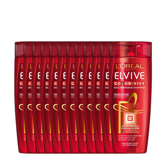 Elvive Color Vive Shampoo voor gekleurd haar - 12x 50 ml multiverpakking