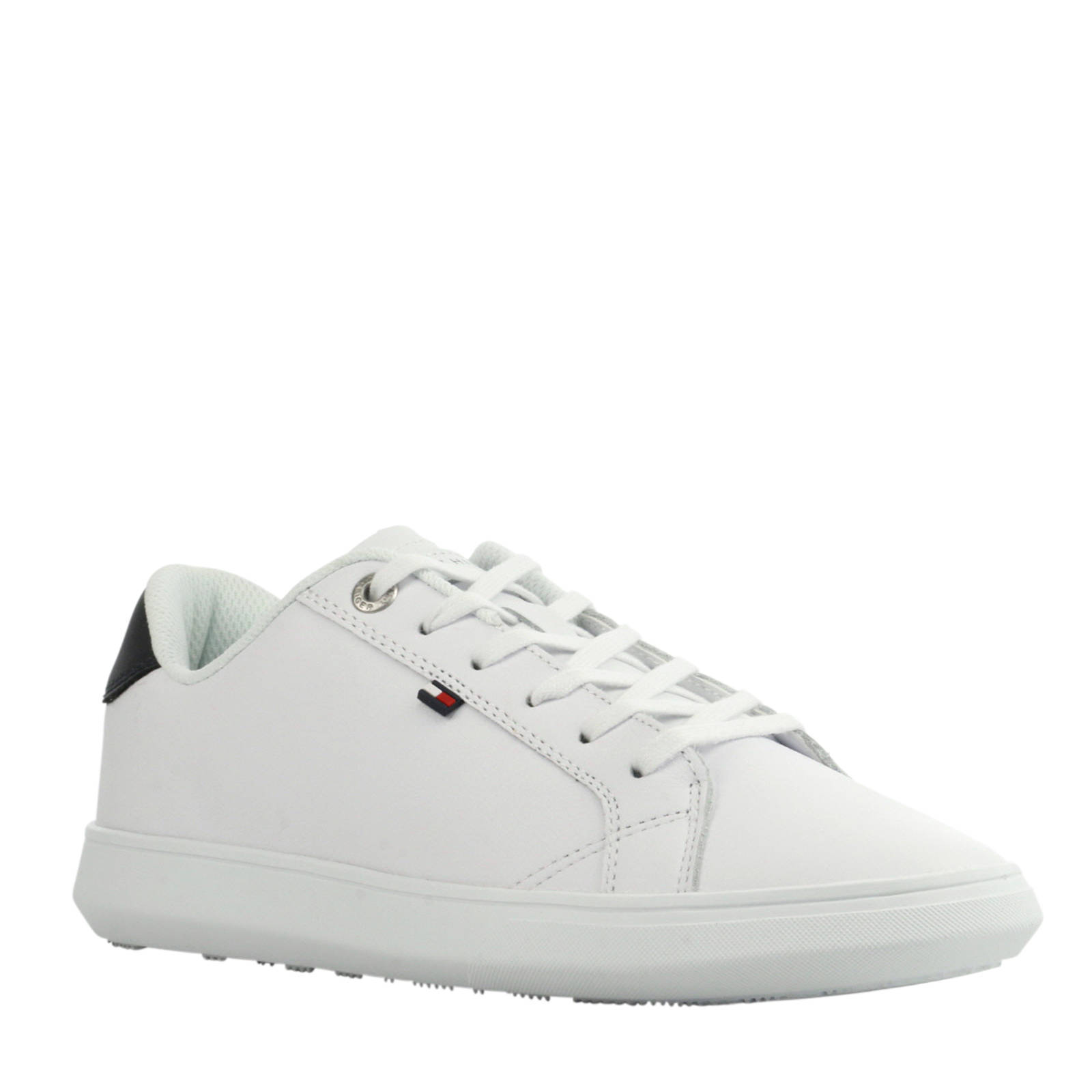 Tommy Hilfiger leren sneakers Essential Cupsole wit | wehkamp