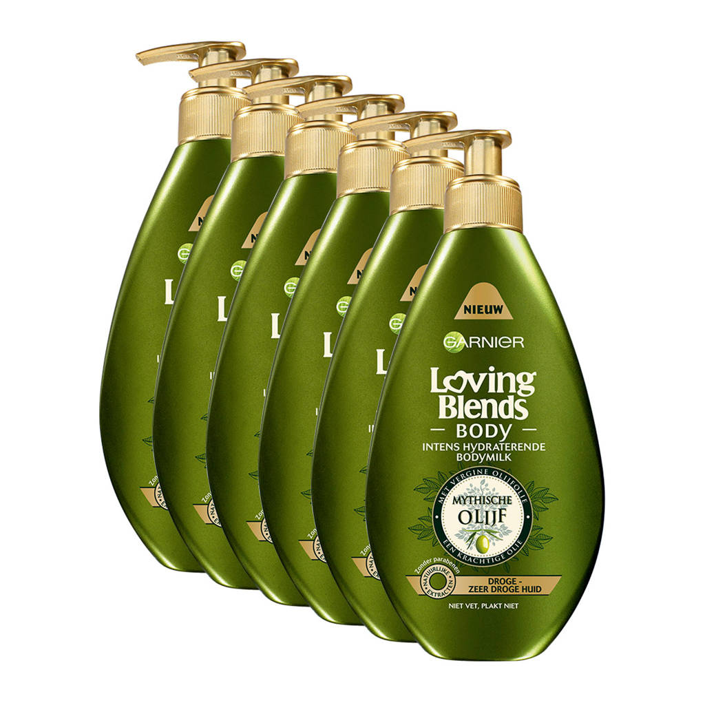Garnier Loving Blends intens hydraterende bodymilk - 6x 250ml multiverpakking