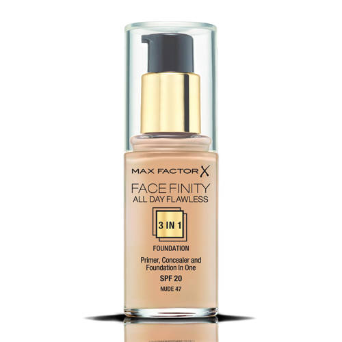 Max Factor Facefinity All Day Flawless 3 In 1 Liquid Foundation 047 Nude max factor kopen in de aanbieding Max Factor Facefinity All Day Flawless 3 In 1 Liquid Foundation 047 Nude max factor kopen in de aanbieding