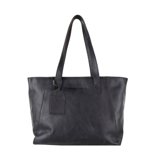 Cowboysbag Leren Shopper Jenner 100 Black cowboysbag kopen in de aanbieding