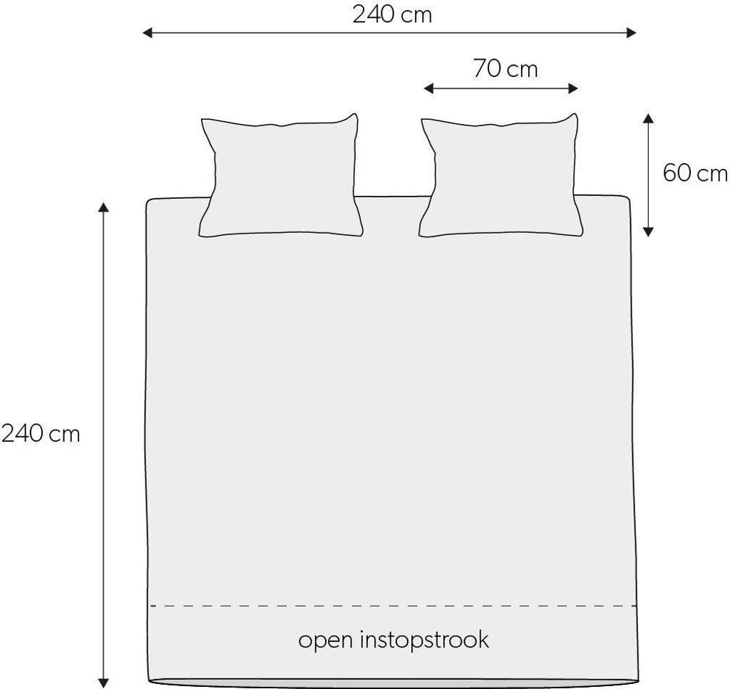 Wehkamp Home katoenen dekbedovertrek lits-jumeaux (240x220 cm) |
