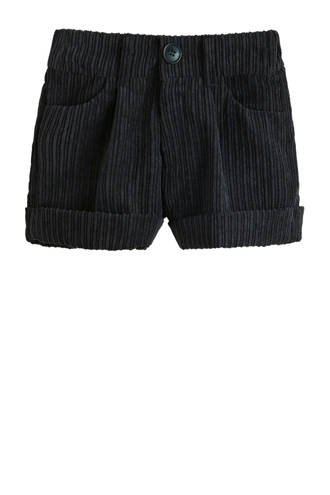 corduroy short zwart