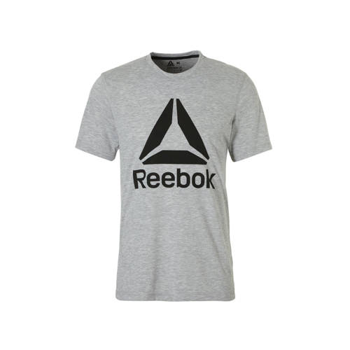 Reebok Sport T Shirt Grijs reebok kopen in de aanbieding