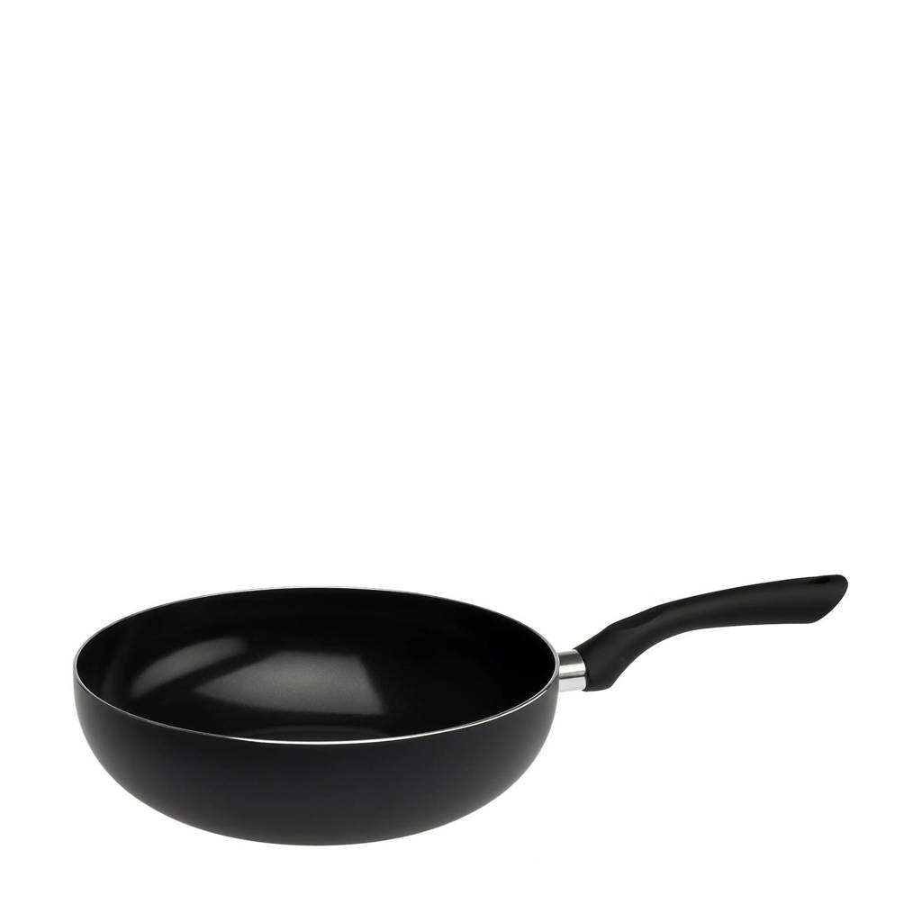 Sola Comfort line wokpan (Ø28 cm), Zwart