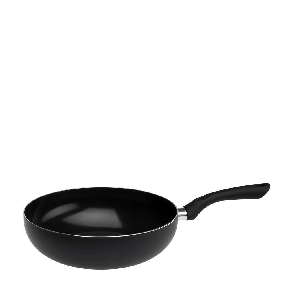 Sola Comfort line wokpan (Ø28 cm), Zwart