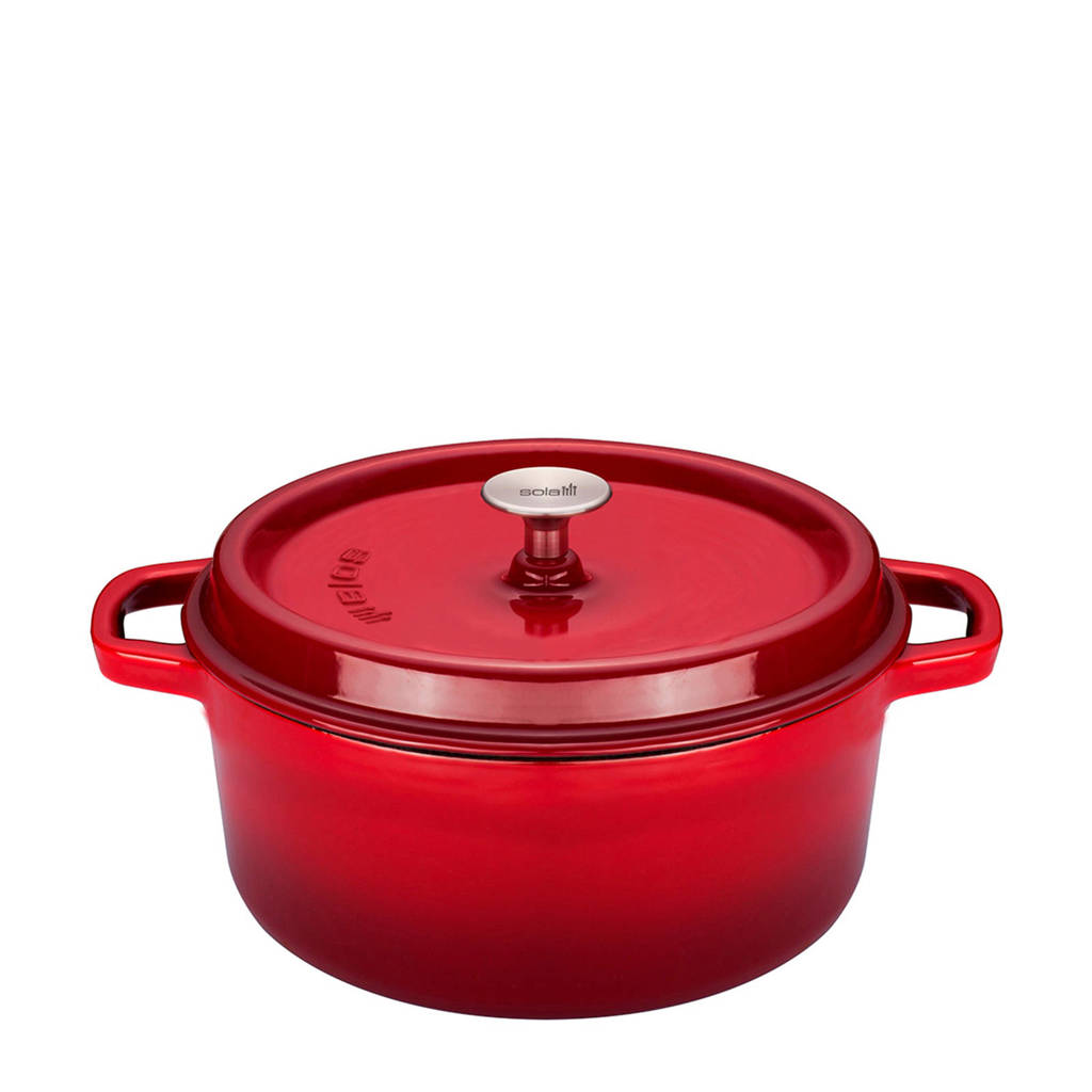 Sola braadpan, 28 cm, Rood