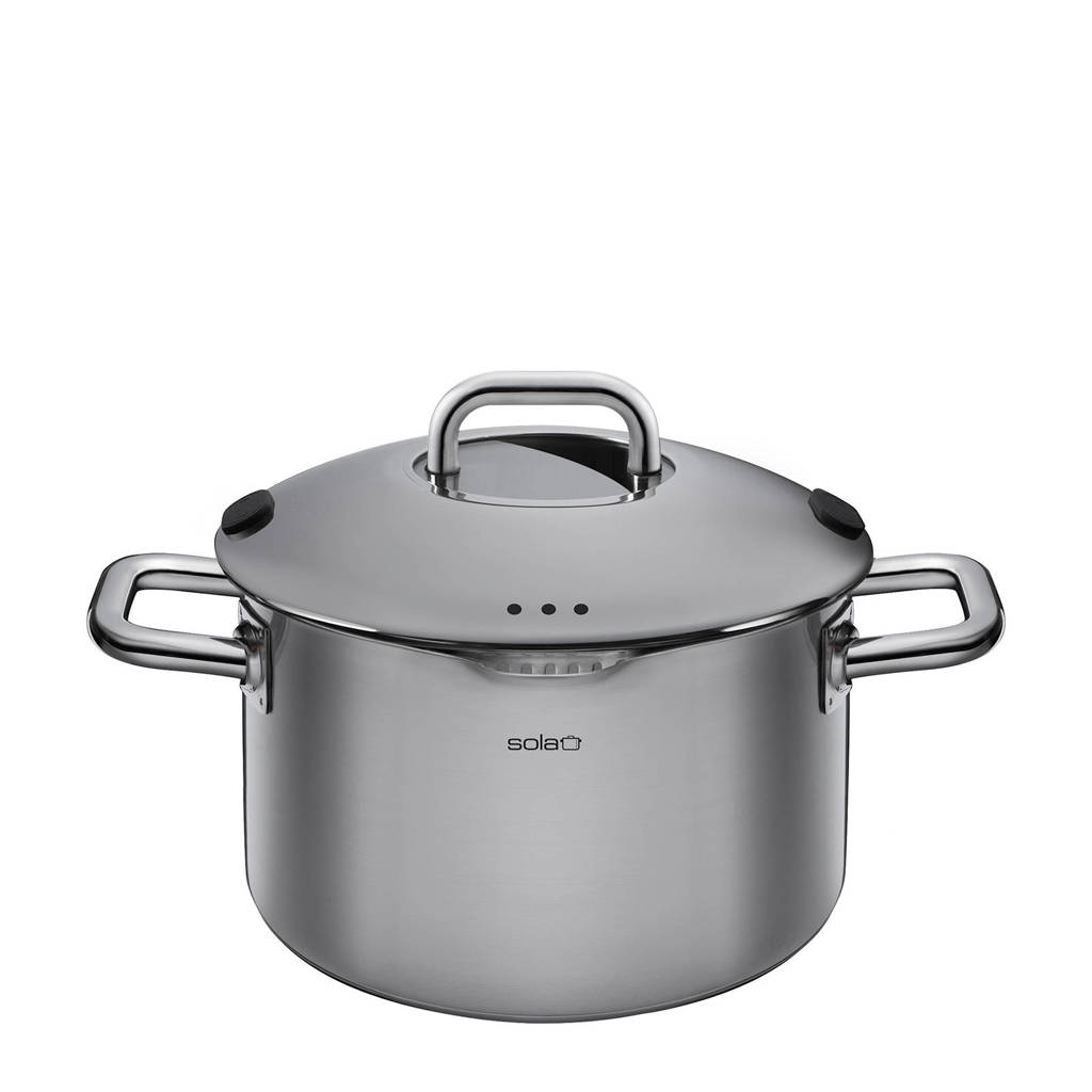Sola Zuma kookpan (Ø24 cm), Zilver