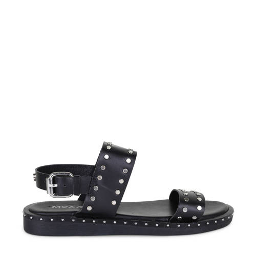 Mexx Cherrie Leren Sandalen Zwart mexx kopen in de aanbieding