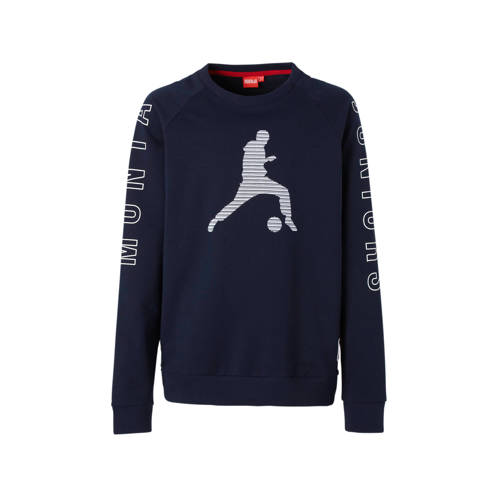 Monta Sweater Connor Met Print Donkerblauw monta kopen in de aanbieding Monta Sweater Connor Met Print Donkerblauw monta kopen in de aanbieding