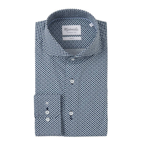 Michaelis Slim Fit Overhemd Met Print Marine michaelis kopen in de aanbieding Michaelis Slim Fit Overhemd Met Print Marine michaelis kopen in de aanbieding