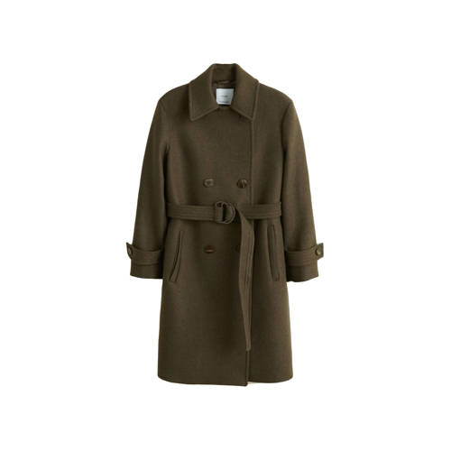 Mango Coat Met Wol Kaki mango kopen in de aanbieding Mango Coat Met Wol Kaki mango kopen in de aanbieding