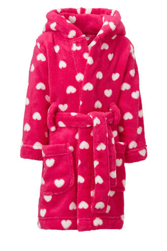 MINI badjas Ravaluta met hartjes roze