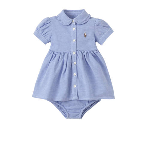 Polo Ralph Lauren Baby Jurk Met Broek Blauw polo ralph lauren kopen in de aanbieding