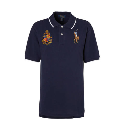 Polo Ralph Lauren Pique Met Borduursels Donkerblauw polo ralph lauren kopen in de aanbieding Polo Ralph Lauren Pique Met Borduursels Donkerblauw polo ralph lauren kopen in de aanbieding