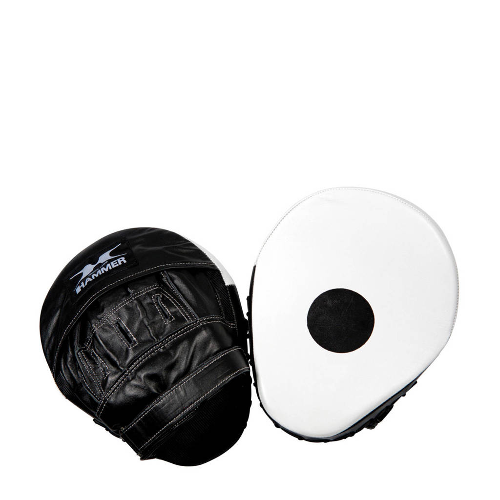 Hammer Boxing Set Handpads Coaching, Zwart/wit