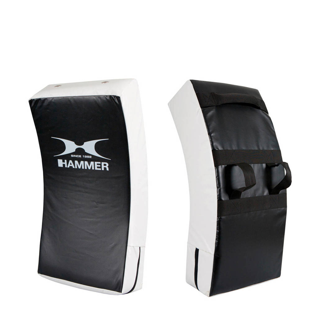 Hammer Boxing Forearm Shield Gebogen, Zwart/wit