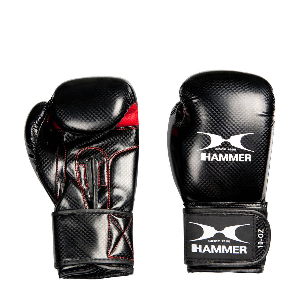 Hammer Bokshandschoenen X-Shock Lady - 8 OZ, Zwart/wit/rood