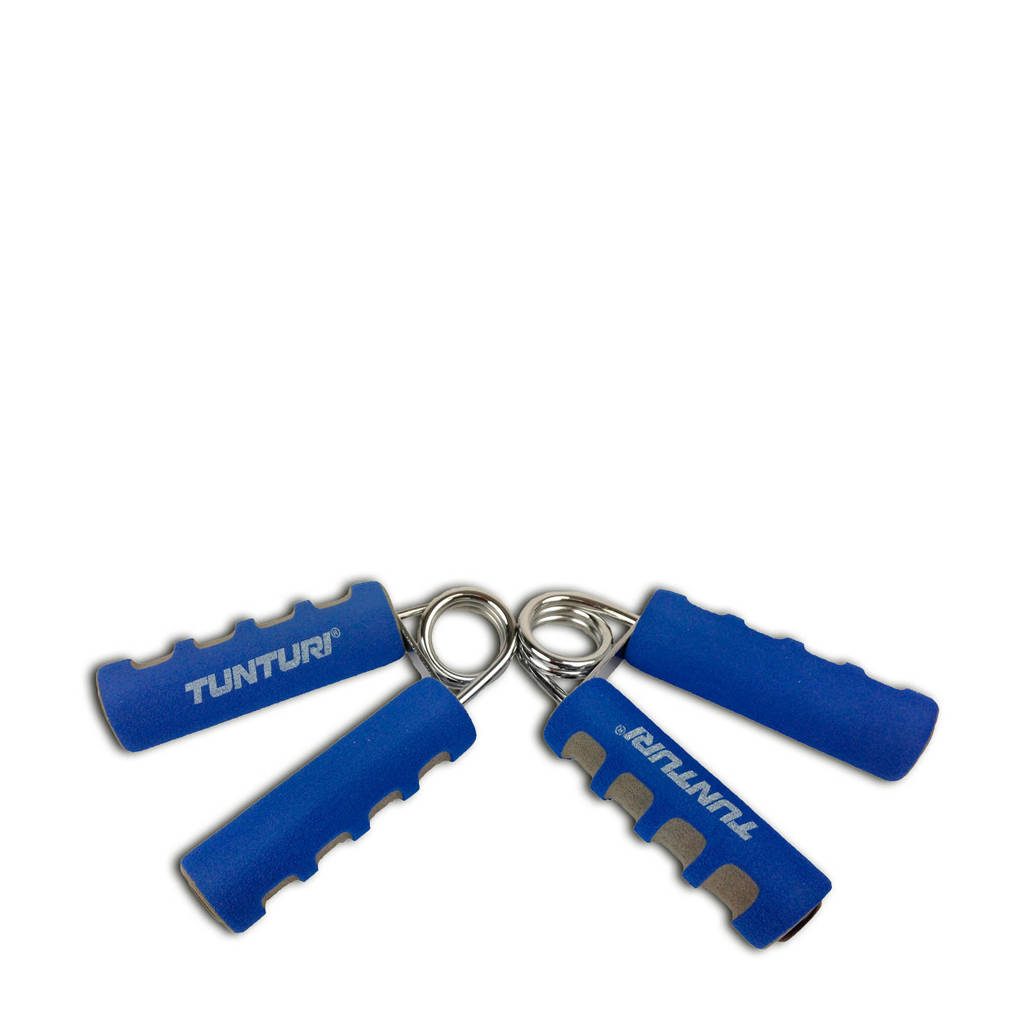 Tunturi Foam Knijphalters - Handknijper (set van 2), Blauw/grijs