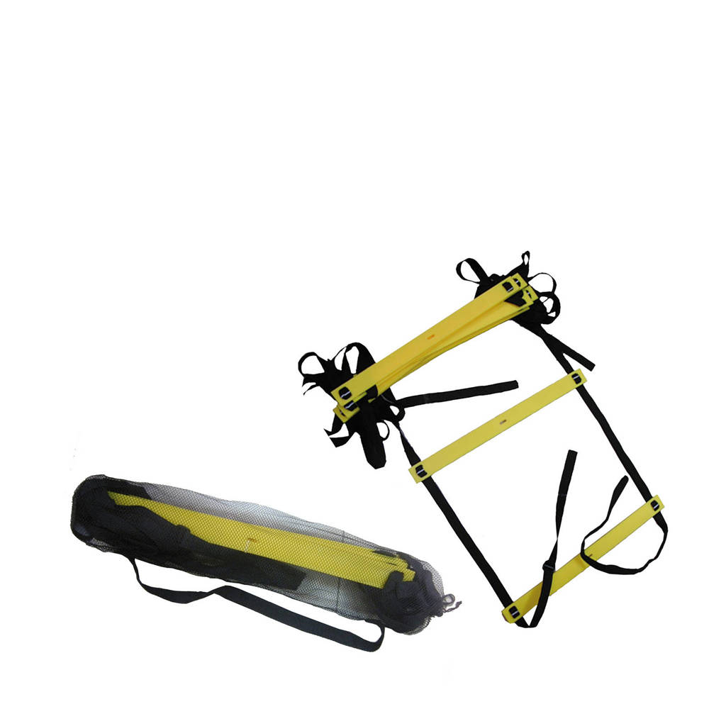 Tunturi Speed ladder - Fitness ladder (4.5 m), Zwart/geel