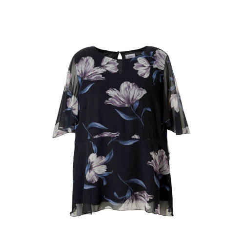 Ca Xl Yessica Top Met Bloemen ca kopen in de aanbieding