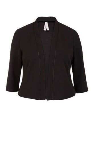 Plus kort vest zwart