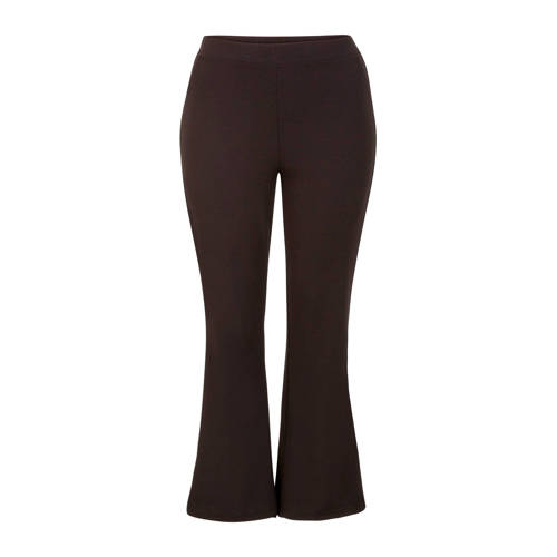 Miss Etam Plus Flared Tregging Zwart miss etam kopen in de aanbieding