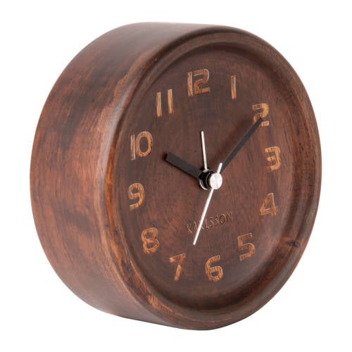 Karlsson Klokken Alarmklok Wood Round O11 Cm karlsson kopen in de aanbieding Karlsson Klokken Alarmklok Wood Round O11 Cm karlsson kopen in de aanbieding