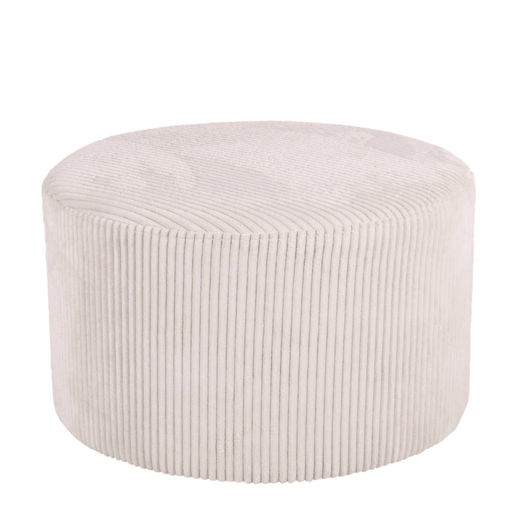 Leitmotiv poef Glam (30x50 cm), Off-White