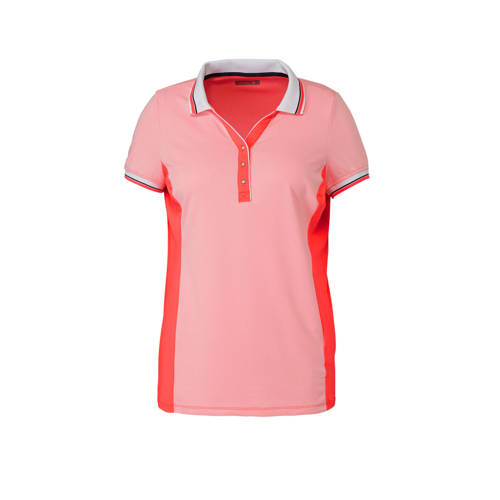 Sjeng Sports Plus Polo Koraalrood sjeng sports kopen in de aanbieding
