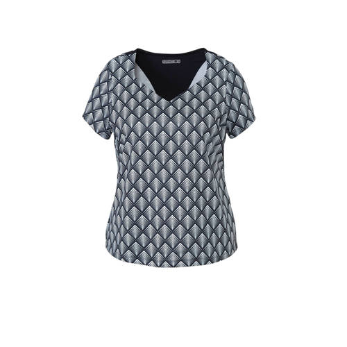 Sjeng Sports Plus T Shirt Donkerblauw sjeng sports kopen in de aanbieding