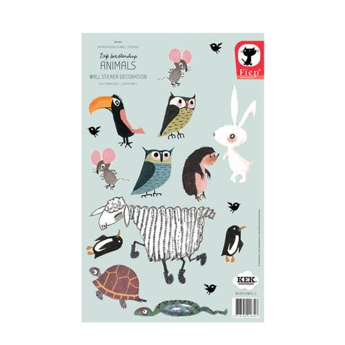 Kek Amsterdam Muursticker Dieren 20X32 Cm kek amsterdam kopen in de aanbieding