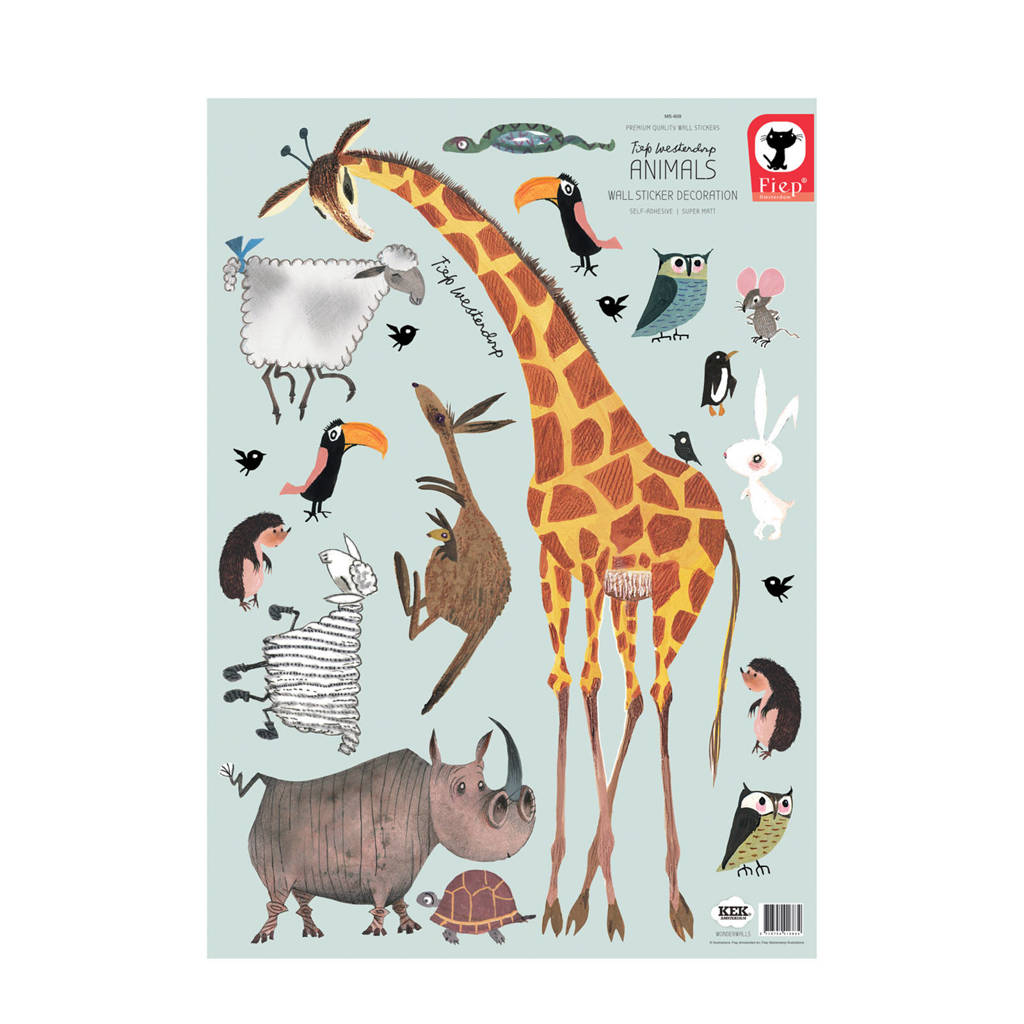kek-amsterdam-muursticker-dieren-42x59-c