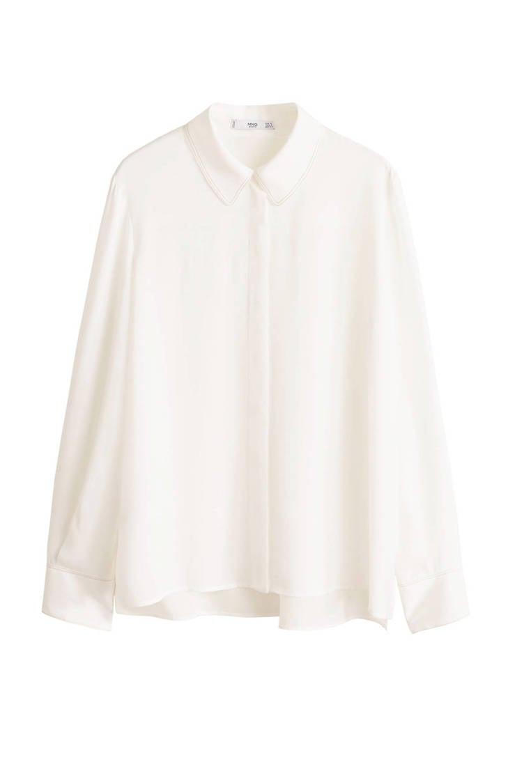 Mango blouse wit Mango wit blouse wqFvCCY