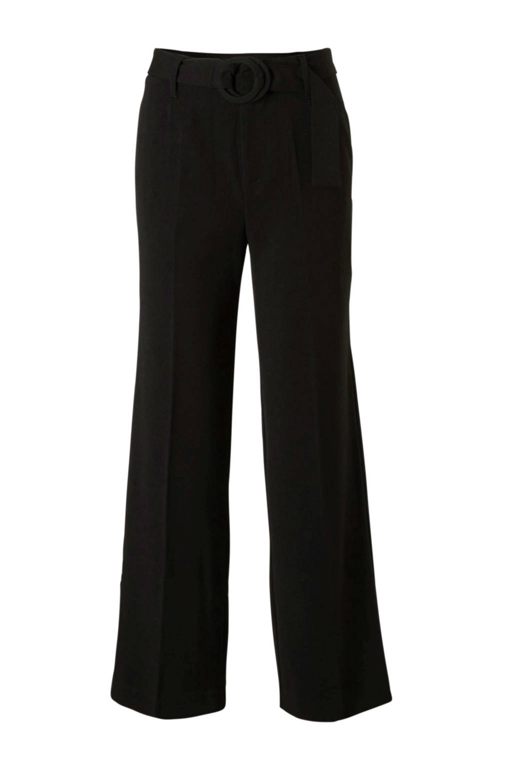 Mango high waist pantalon pantalon zwart, Zwart