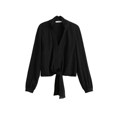 Mango Top Met Striksluiting Zwart mango kopen in de aanbieding Mango Top Met Striksluiting Zwart mango kopen in de aanbieding