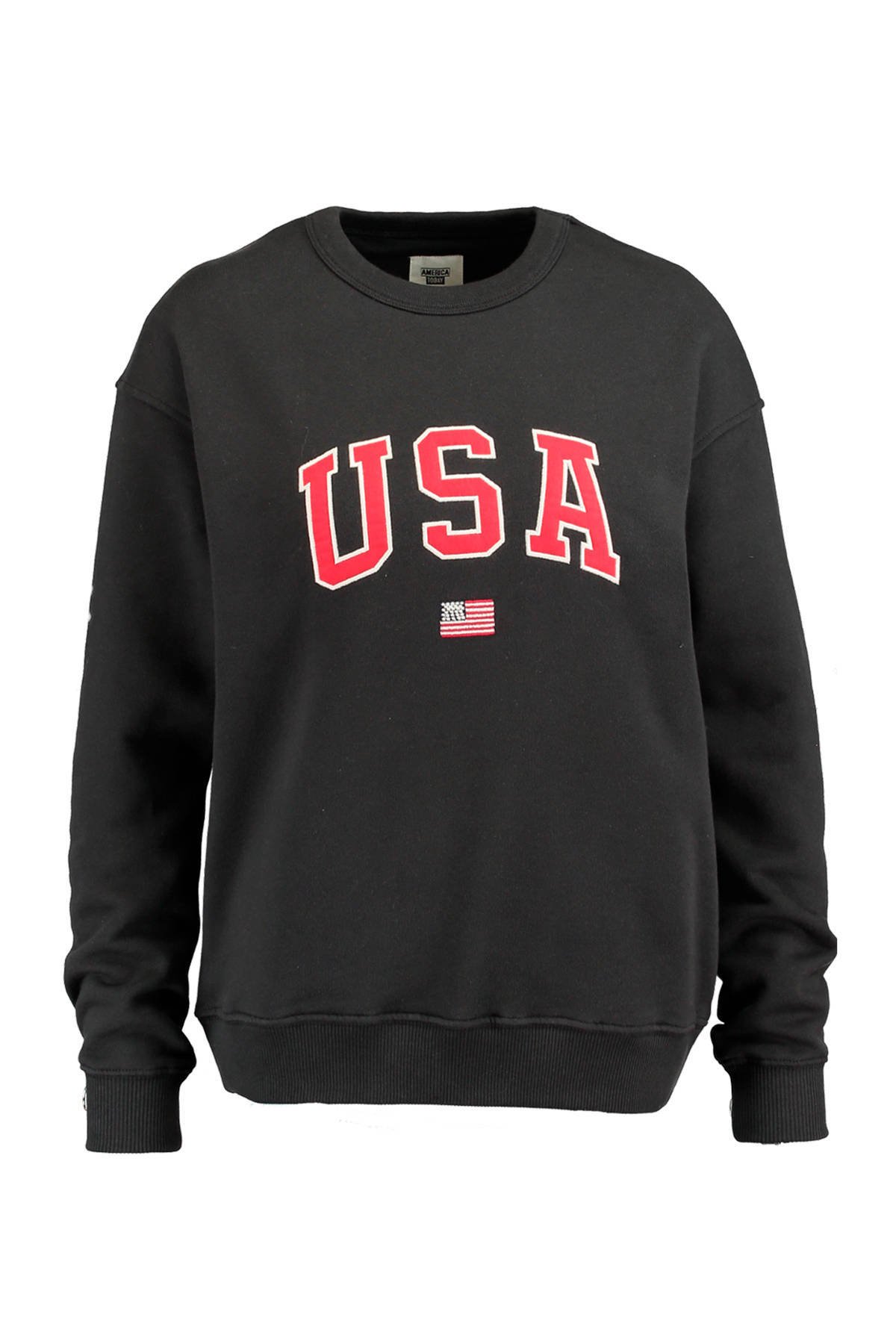 America Today sweater met tekst zwart | wehkamp America Today sweater met tekst zwartwit | wehkamp