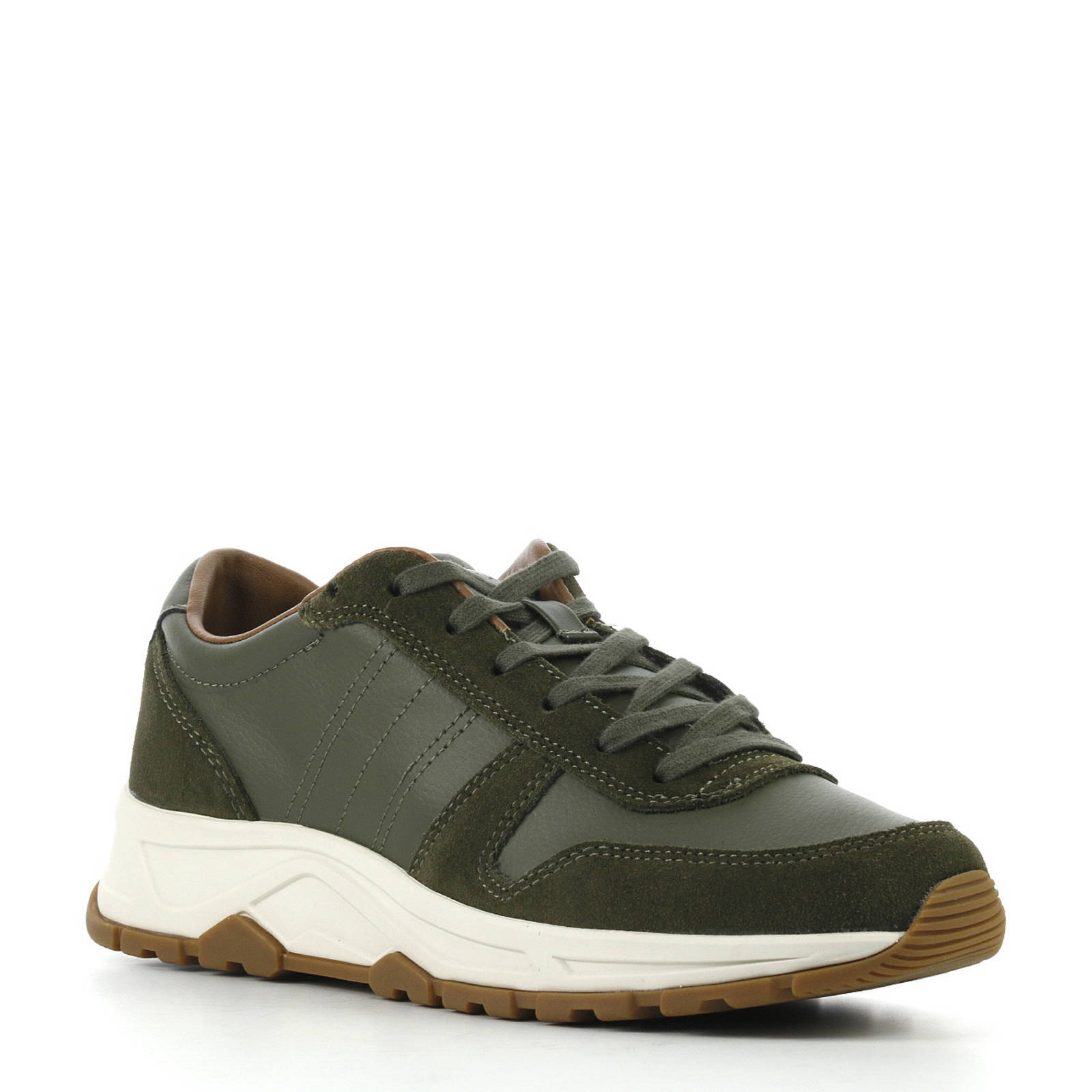 Tommy Hilfiger leren lightweight Runner sneakers groen | wehkamp
