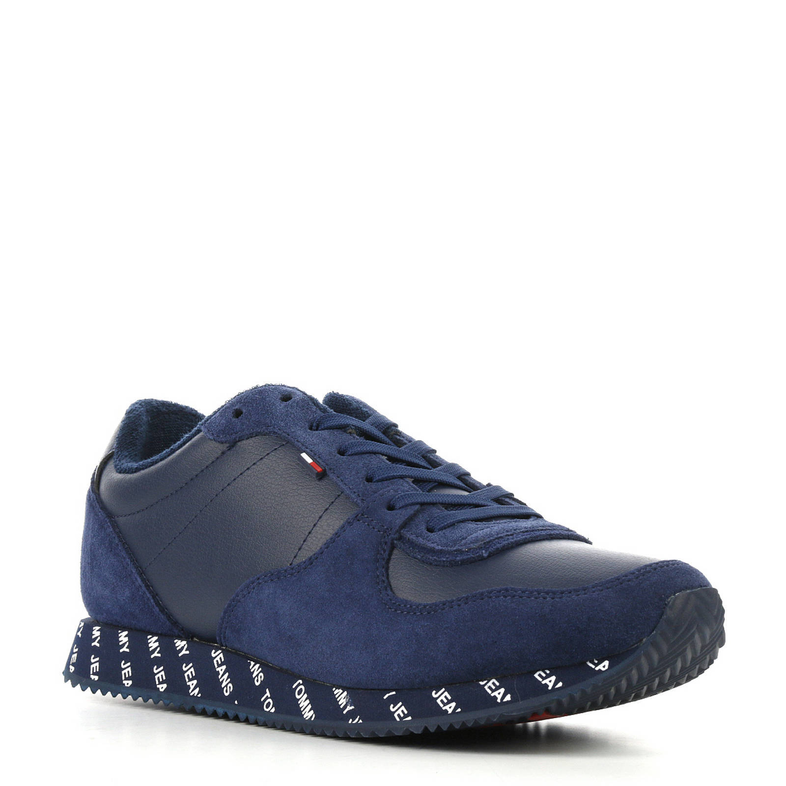 Gabor Dames Sneakers Jeans blauw sue H rits runner ls | Van den Assem