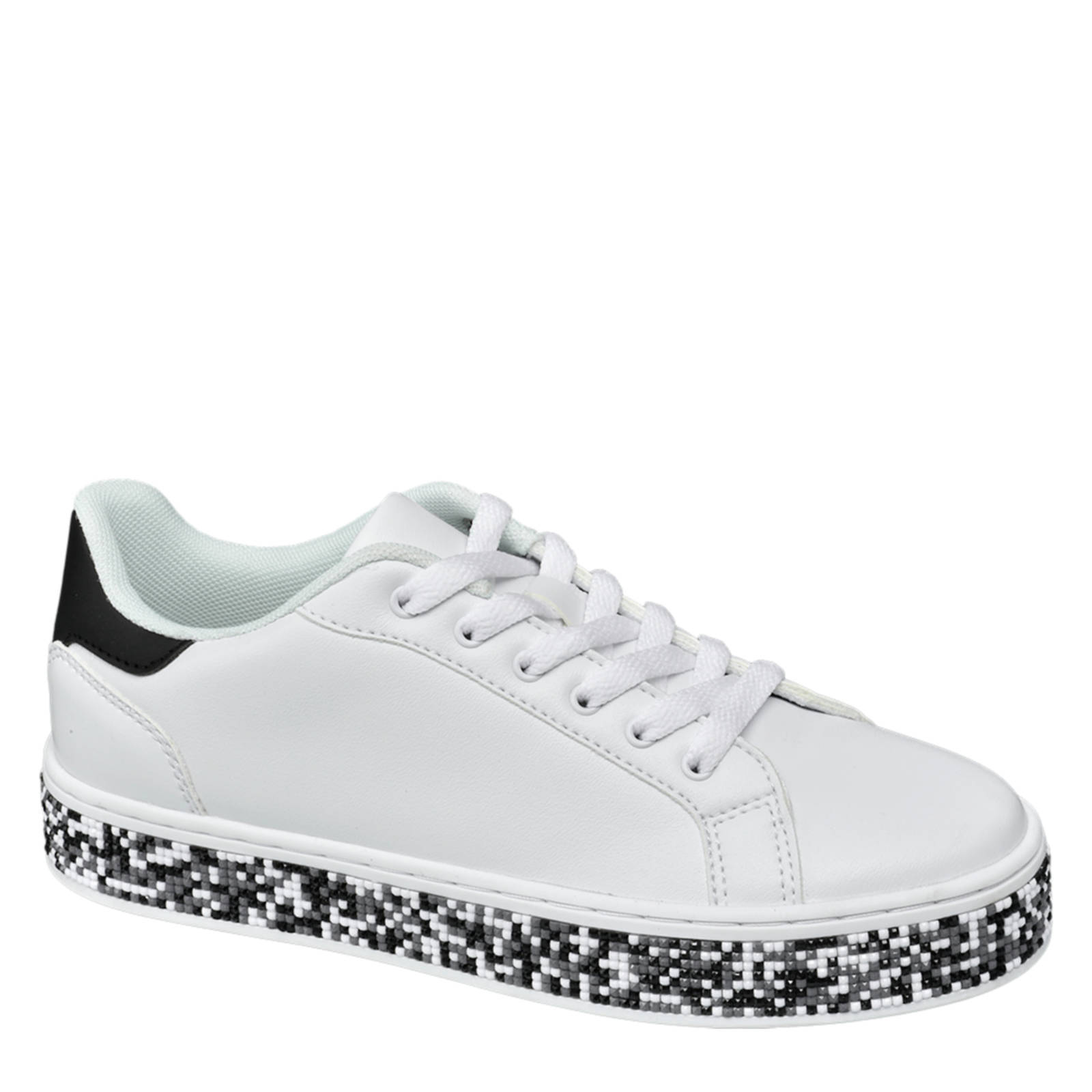 vanHaren Graceland sneakers wit/zwart | wehkamp
